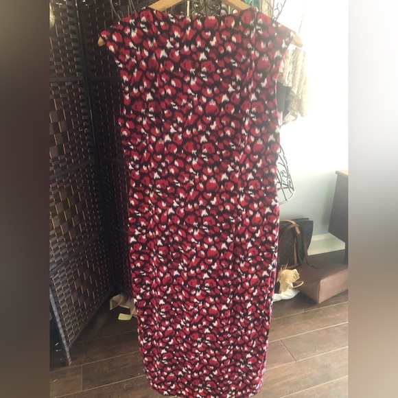 PRECIS UK red & black abstract dress - Picture 3 of 5